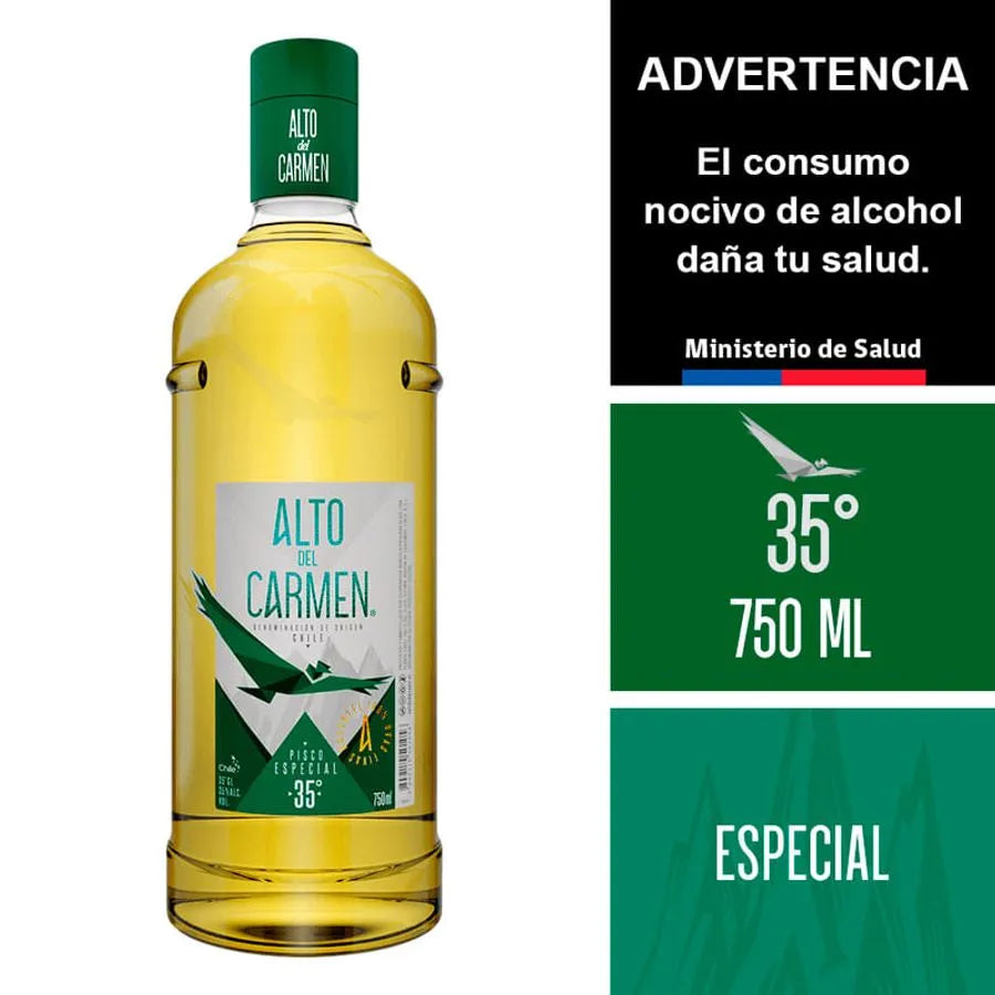 Pisco Alto del Carmen Especial 35° Botella 750cc