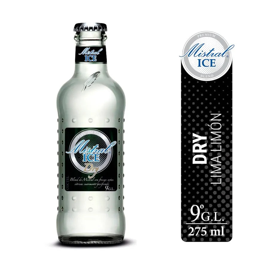 Cóctel Ice Mistral Dry Suavemente Gasificada Botella 275cc
