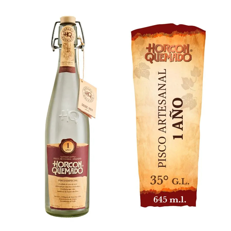 Pisco Horcón Quemado Artesanal Añejado 35° 645cc