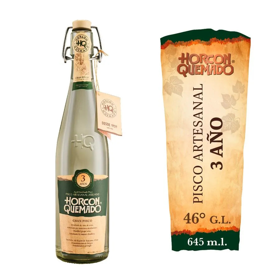 Pisco Horcón Quemado 46° 645cc