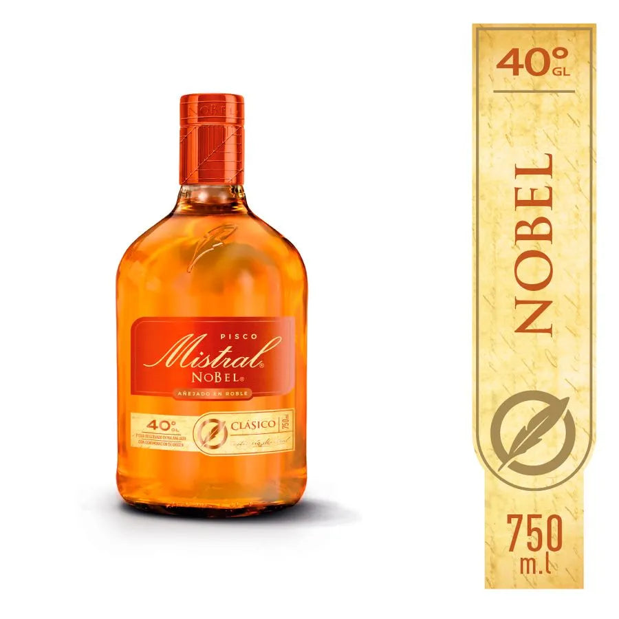 Pisco Mistral Nobel Añejado en Roble 40° 750cc