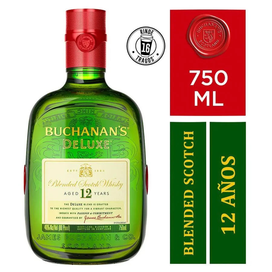 Whisky Buchanan's Deluxe 12 años 750cc