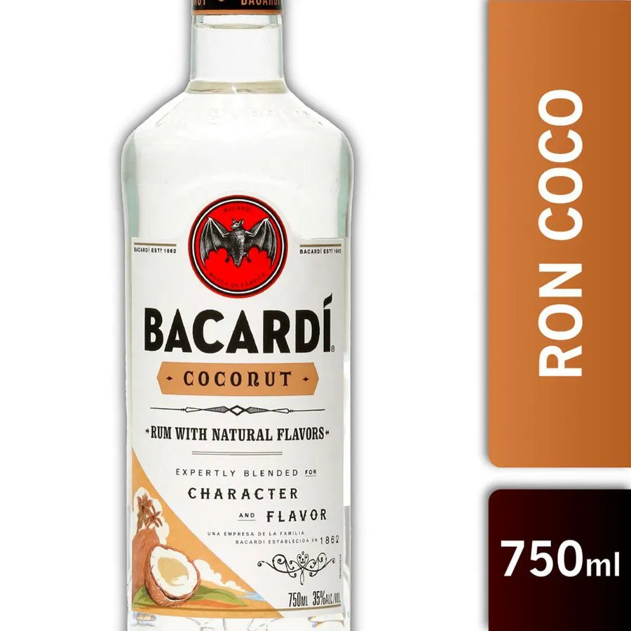 Cóctel Licor Bacardi Ron Coconut 35° 750cc