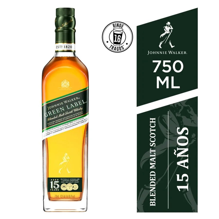 Whisky Johnnie Walker Green Label 40° 750cc