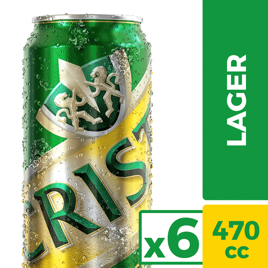 Pack 6 un. Cerveza Cristal Lager 4.6° 470cc