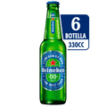 Pack 6 un. Cerveza Heineken Cero Lager Sin Alcohol 330cc
