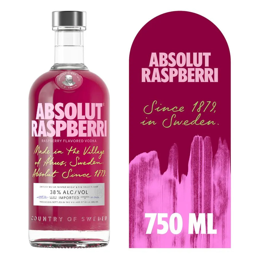 Vodka Absolut Raspberri 38° 750cc