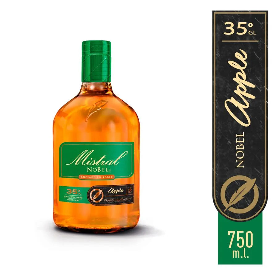 Licor de Pisco Mistal Nobel Apple 35° 750cc