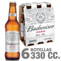Pack 6 un. Cerveza Budweiser Sin Alcohol 330cc