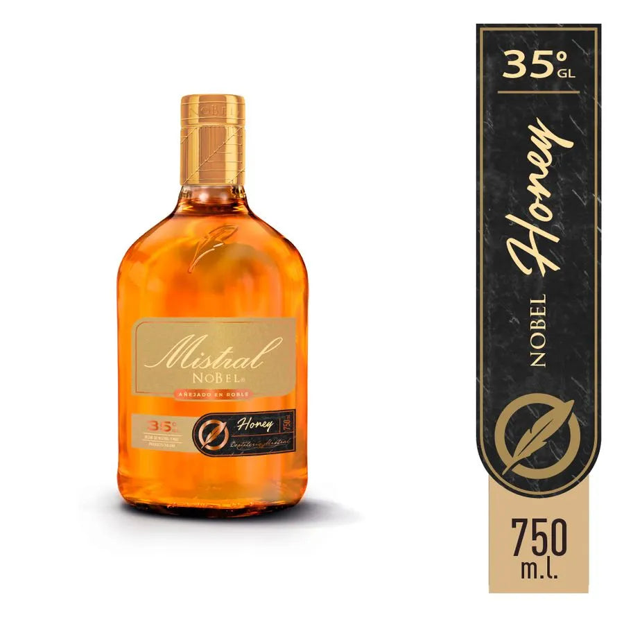 Licor de Pisco Mistal Nobel Honey 35° 750cc
