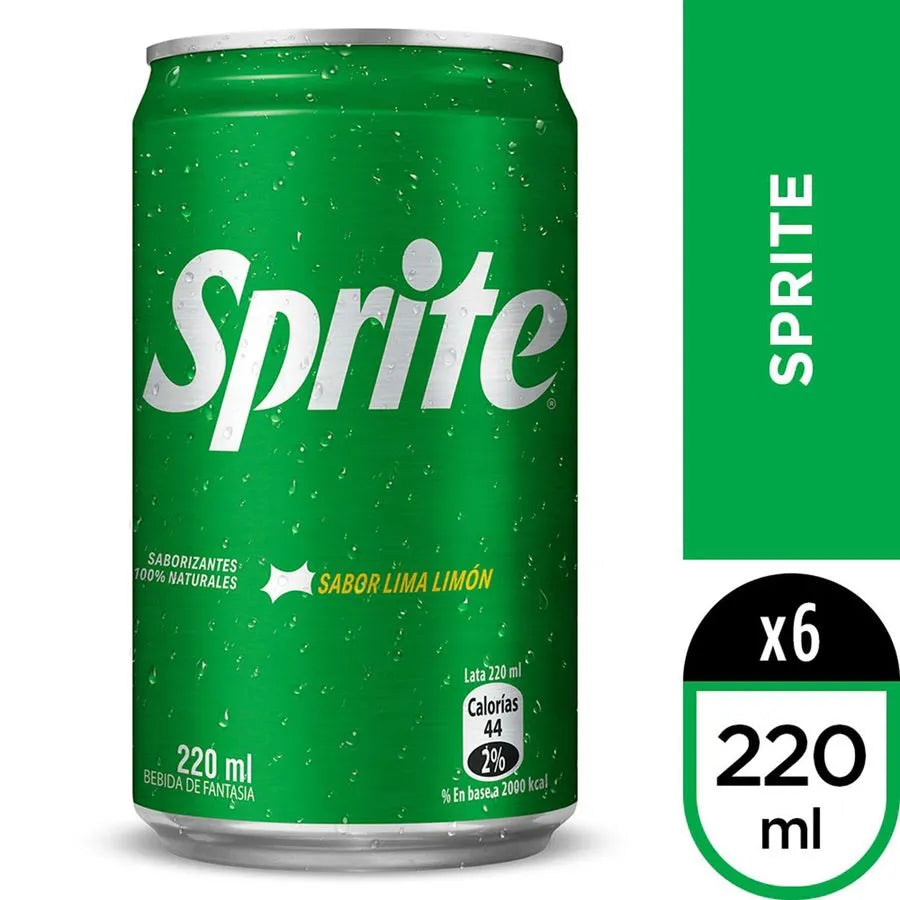 Pack 6 un. Bebida Sprite 220cc