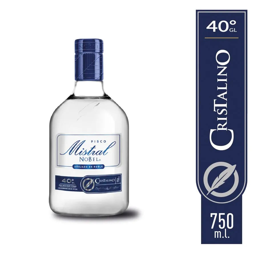 Pisco Mistral Nobel Cristalino 40° 750cc