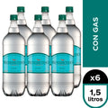 Pack 6 un. Agua benedictino Con Gas 1.5 LT