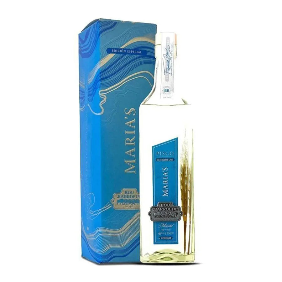 Pisco Bou Barroeta Marias Transparente 40° 750 cc