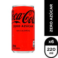 Pack 6 un. Bebida Coca-Cola Zero Lata 220cc