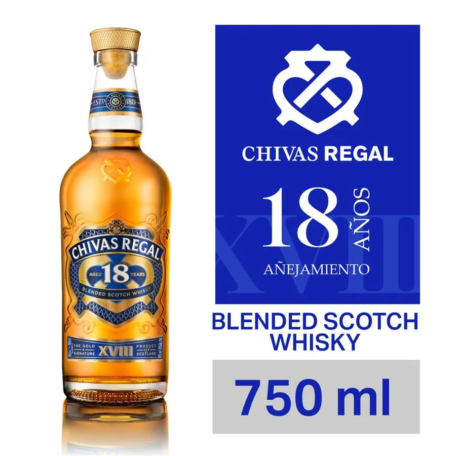 Whisky Chivas Regal 18 años 40° 750cc