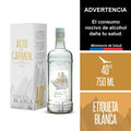 Pisco Alto del Carmen Etiqueta Blanca 40° Botella 750cc