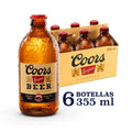 Pack 6 un. Cerveza Coors Lager 5° 330cc