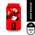 Pack 6 un. Bebida Coca-Cola Zero Lata 350cc