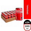 Pack 24 un. Bebida Coca-Cola Original Lata 220cc