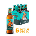 Pack 6 un. Cerveza Austral Patagonia Hoppy Lager 4.8° 330cc