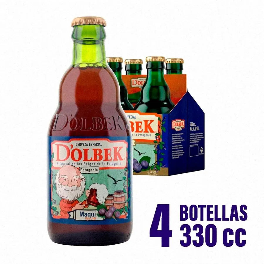 Pack 4 un. Cerveza Dolbek Maqui Pale Ale 4.8° 330cc