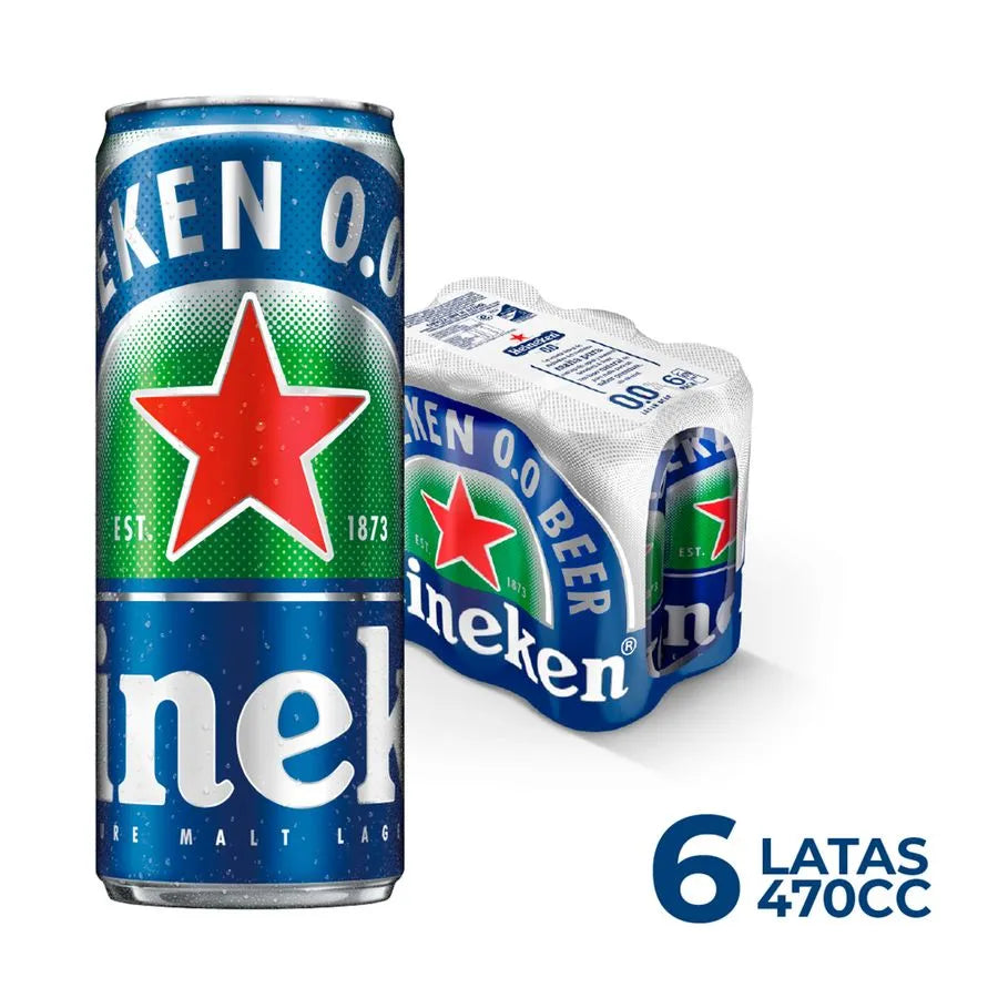 Pack 6 un. Cerveza Heineken 5.0° 470cc