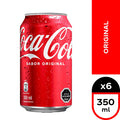 Pack 6 un. Bebida Coca-Cola Original Lata 350cc